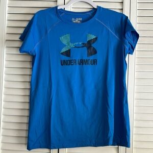 Under Armour New without tags shirt YXL Blue Smoke Free Home No Rips No Stains